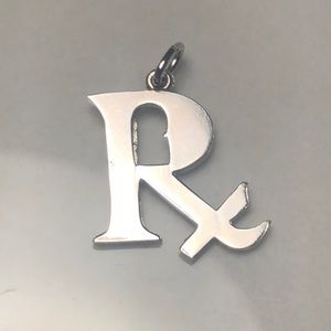 Prescription Pharmacist Doctor Medical sterling silver vintage bracelet‎ charm